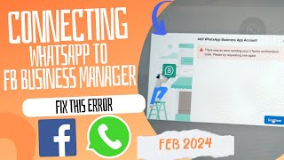 How to Connect WhatsApp to Facebook Business Manager | Fixing 2FA Error & Ads Manager Integration screenshot 5