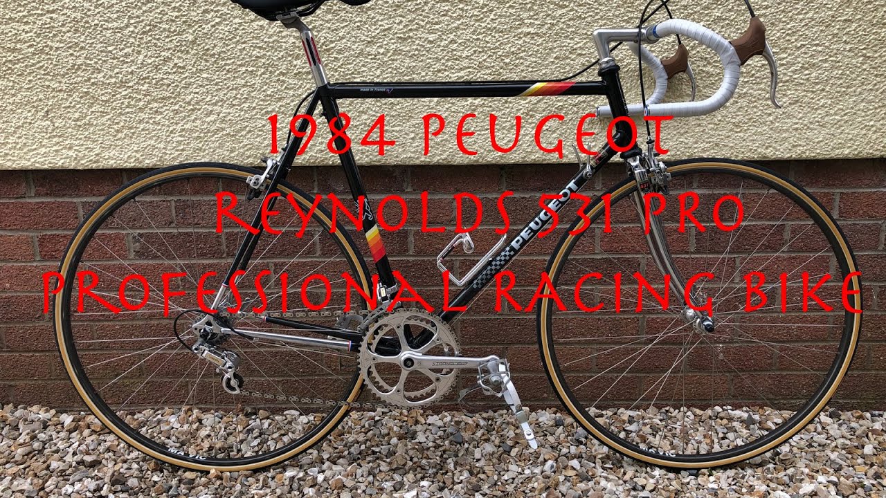 Retro 1980s Peugeot Reynolds 531 Professional Racing Bike - YouTube