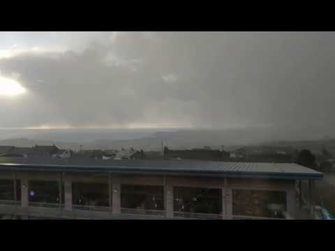 Snow showers in St Austell