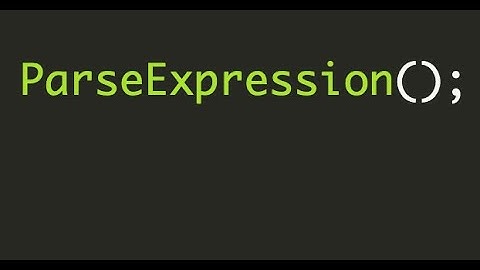 LLVM Tutorial #4: Recursive Descent Parser