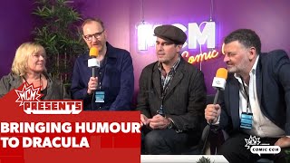 Humour in BBC Dracula | Mark Gatiss, Steven Moffat, Sue Vertue, Claes Bang | MCM Presents