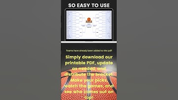 Create your March Madness Bracket easily in Adobe Reader with this template 