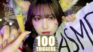 ASMR 100 TRIGGERS IN 6 MINUTES😪(JAPANESE STYLE🇯🇵🌸)
