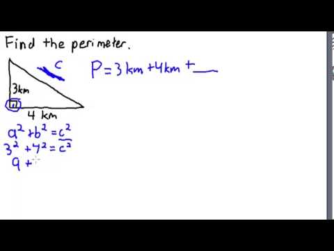 Finding the Perimeter of a Triangle - YouTube