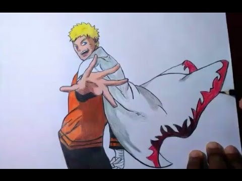 como desenhar naruto hokage 