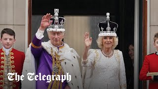 video: Crowds roar for the King and Queen as they appear on Buckingham Palace balcony