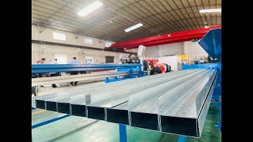 JCR Drywall Metal Stud and Track Roll Forming Line with Auto Packing#drywall #rollformingline