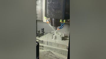 injection mold   CNC machine working