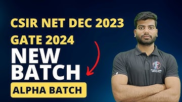 CSIR NET DEC|  GATE- 2024  Physics new online batch| Physics Tadka new batch| alpha batch