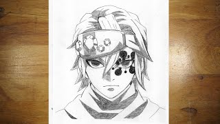 Anime Drawing | How to Draw Tengen Uzui Hashira| Demon Slayer
