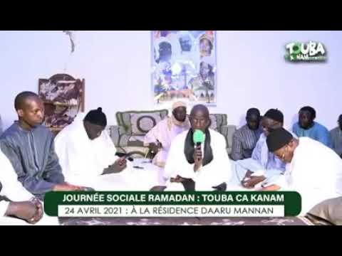 🇸🇳 le 24 avril prochain la journée sociale ramadan de Touba ça kanam à la résidence Darou Marnane