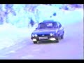 Reckless driving with ford capri on icy and slippery road