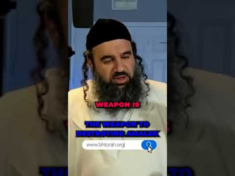 The Weapon to Destroying Amalek #Torah #OrthodoxJudaism #RabbiYaronReuven #Judaism