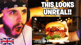 Brit Reacts to The Best Burger In Every State | 50 State Favorites
