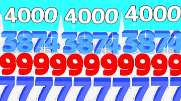 Number Master (vs) Hole Merge Run - Level Up Number (Freeplay, Max Level) New Update