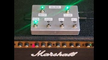 Custom 6-Way MIDI Footswitch for Marshall DSL40CR and DSL100HR (Similar to PEDL-91016)