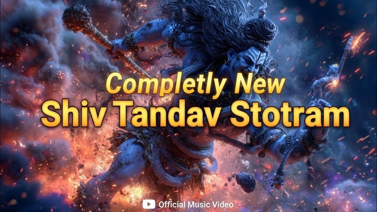 Shiva Tandava Stotram Chanting | Jai Jai Maheshwara Bhīṣaṇa Tāṇḍava 🔱 | Cosmic Destruction Dance