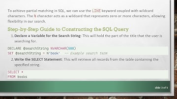 How to Use SQL to Search for Partial Matches in Book Titles