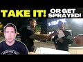 Cops vs. Man With Burrito | Sprayed For Refusing Ticket