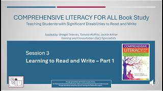 Session 3 Comprehensive Literacy for All book study