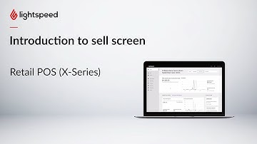 Introduction to sell screen