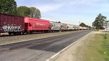 NS E51 C40-9W/C40-9 TopHat/C40-9W working Notch 8 on its Westbound run