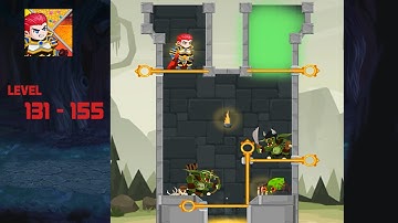 [ HERO RESCUE ] All Solutions From Level 131 - 155 Gameplay Walkthrough