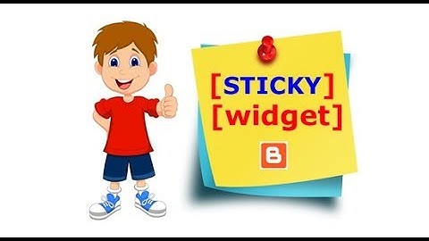 How to make Blogger widget sticky