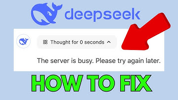 How to Fix DeepSeek “The server is busy. Please try again later” Error on Android/iOS/PC