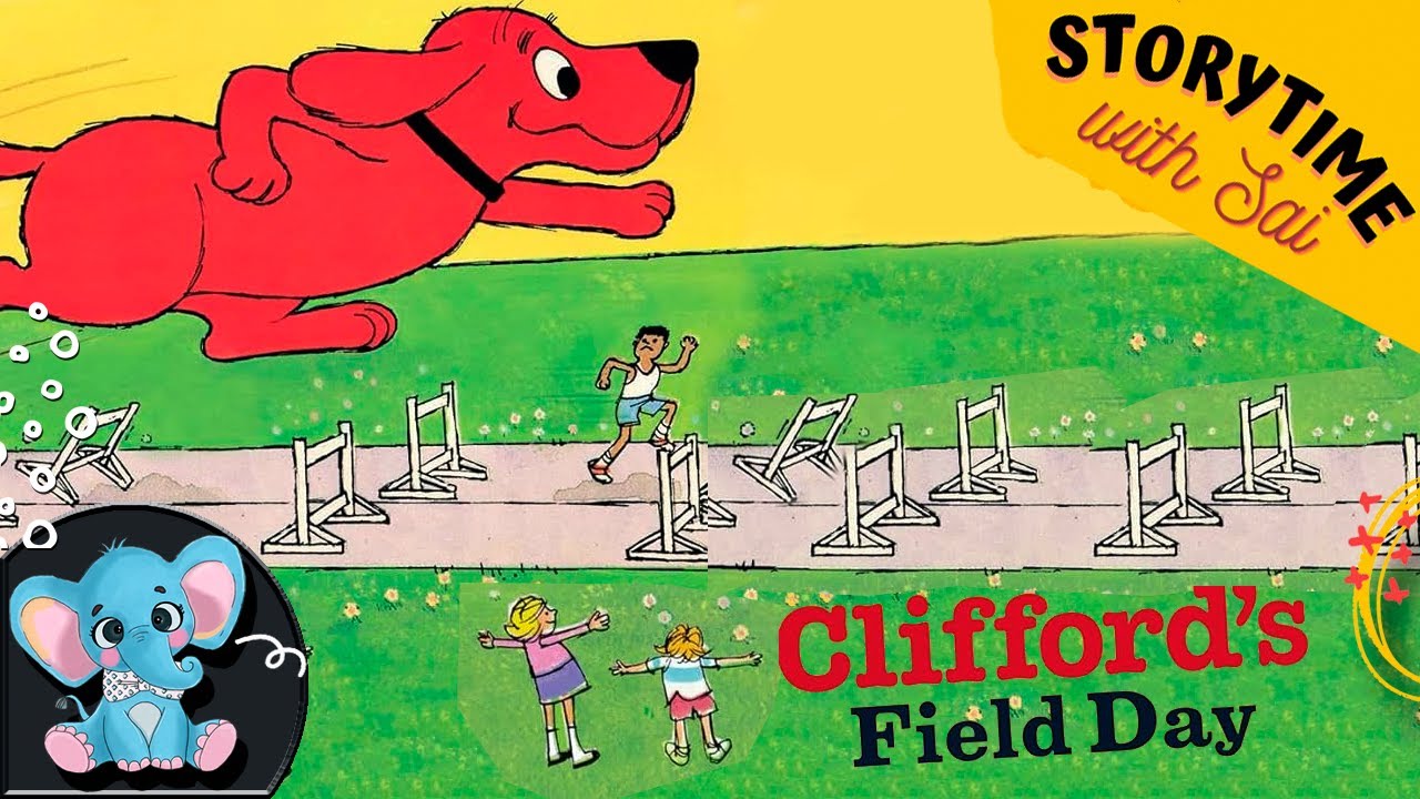 255 Clifford's Field Day by Norman Bridwell Kids Book Read