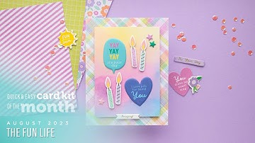 Spellbinders July 2023 Quick & Easy Card Kit of the Month - The Fun Life