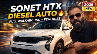 New Kia Sonet 2026 Diesel Htx At Walkaround Features Explained In Detail