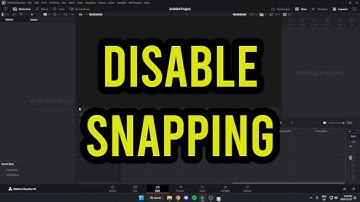 How To Turn Off Snapping In DaVinci Resolve
