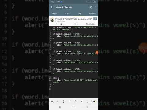 Learn How To Make A Vowel Checker using JavaScript. For Beginners Step By Step Easy