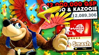 This is what a 12,000,000 GSP Banjo \& Kazooie looks like in Elite Smash