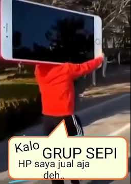 Jual aja hp karena grup sepi
