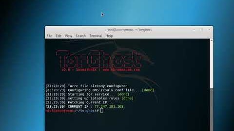Step by step instructions to install TorGhost in Kalilinux | solution for errors