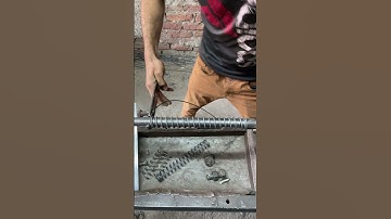 I have made a compression spring on a lathe machine; it is 9 inches long, and #shorts