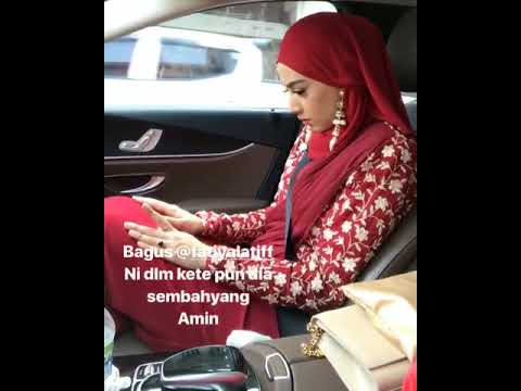Fathia Latiff Solat Dalam Kereta