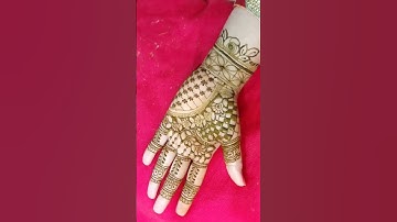 Easy and simple Mehndi Design!!#video#mehndi#hennadesign