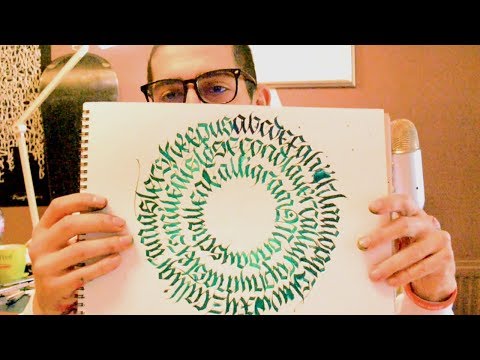 How to make Calligraphy Calligrams - #CALLIGRAMMONDAYS