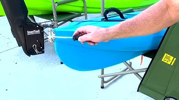 How to use and install a kayak rudder to operate as a skeg.