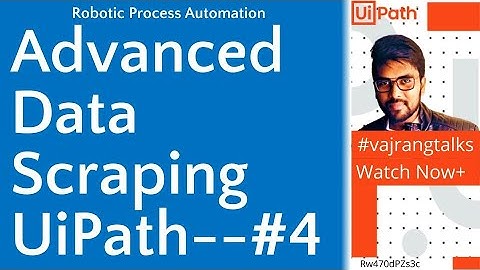 UiPath Live coding advanced data scrapping uipath part4