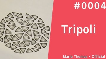 Zentangle Pattern (Tripoli by Maria Thomas - official Zentangle) #0004