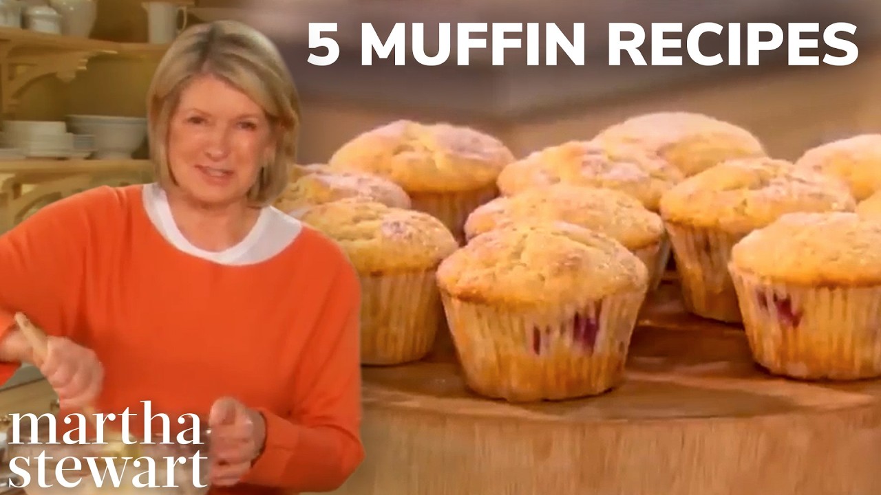 Martha Stewart’s Best Muffin Recipes (Zucchini, Carrot & Coffee Cake)