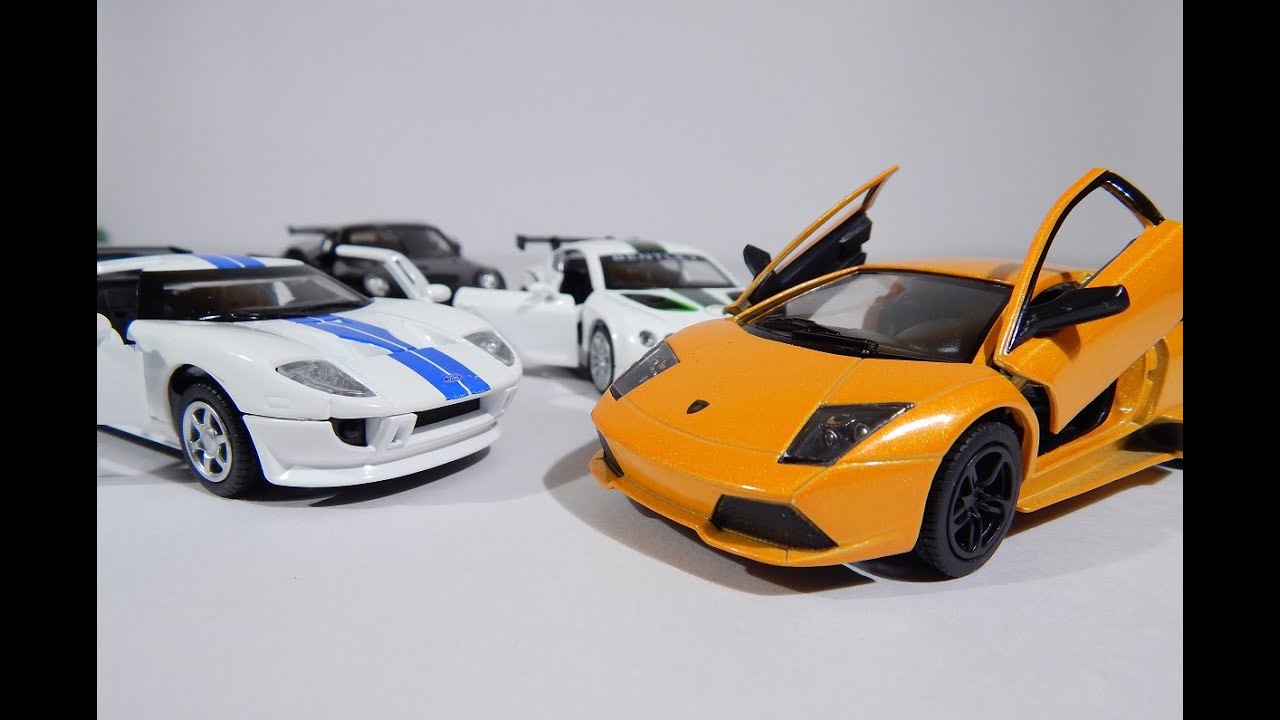 Unboxing Toy Sports Cars for Kids: Lamborghini, Bentley ...