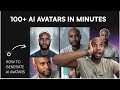 How to generate 100 avatars of yourself using ai from lensa ai