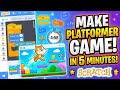 How to Make a Platformer Game in Scratch ( easy tutorial )