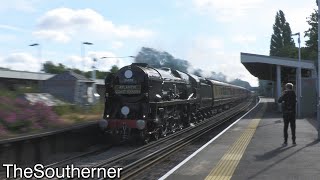 35028 "Clan Line" on a charge with the 'Atlantic Coast Express' 02/07/2022