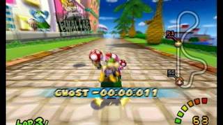 Mario Kart Double Dash - Peach Beach 1:11:225 (60Hz) @DJPhilanegro